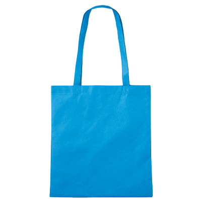 Vliestasche Textile mit langen Henkeln, hellblau