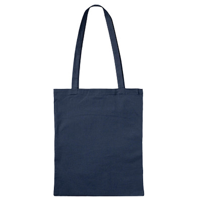 Einkaufstasche Baumwolle, lange Henkel, navyblau