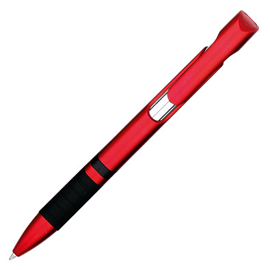 PENKO® Metallic-Druckkugelschreiber Johannesburg, blaue Mine, rot PENKO® Metallic-Druckkugelschreiber Johannesburg, blaue Mine, rot