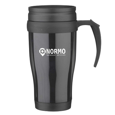 Thermobecher Hot Cold, 400 ml, schwarz/transparent Thermobecher Hot Cold, 400 ml, schwarz/transparent