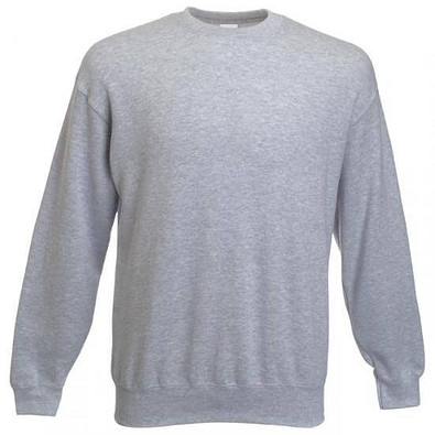 FRUIT OF THE LOOM® Unisex Sweatshirt Set-In, grau/meliert, M FRUIT OF THE LOOM® Unisex Sweatshirt Set-In, grau/meliert, M