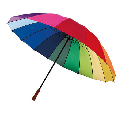 C Haken Regenbogen Regenschirm Langer Griff 16K Gerader Winddichter Bunter  Pongee Regenschirm Frauen Männer Sonniger Regnerischer Regenschirm DHL WX9  637 Von 6,18 €
