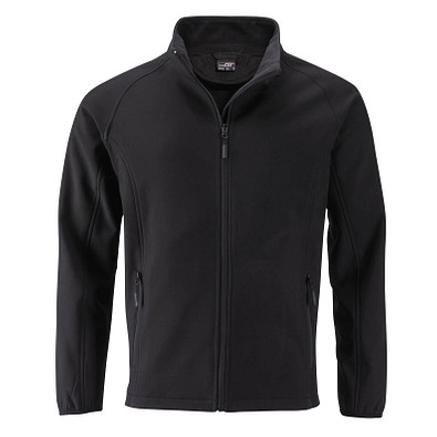 JAMES & NICHOLSON Herren Softshell-Jacke Promo, schwarz, M