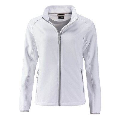 JAMES & NICHOLSON Damen Softshell-Jacke Promo, weiß, M