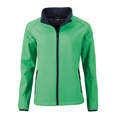 JAMES & NICHOLSON Damen Softshell-Jacke Promo, grün, XL