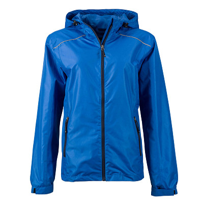 JAMES & NICHOLSON Damen Regenjacke Basic, blau, L