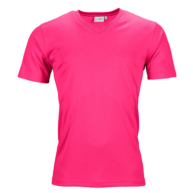 JAMES & NICHOLSON Herren Funktions T-Shirt Active, pink, M