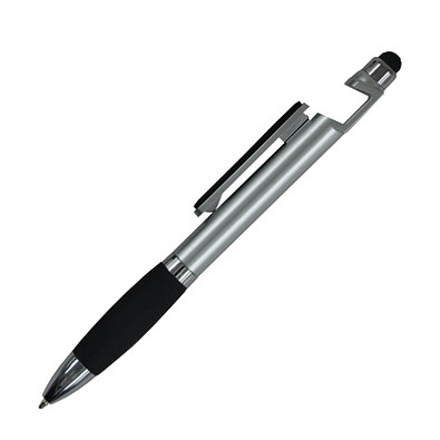 Kugelschreiber 4in1 Santiago, blaue Mine, silber