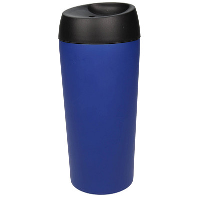 Edelstahl-Isolierbecher Style, 350 ml, blau matt Edelstahl-Isolierbecher Style, 350 ml, blau matt
