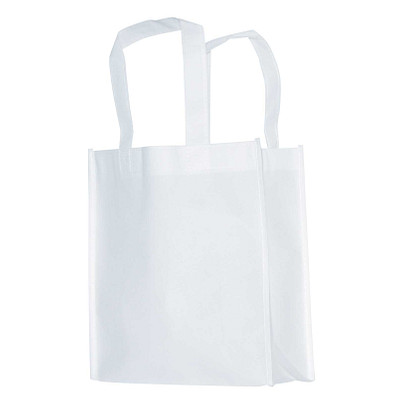 Non Woven Tasche Small, Weiß