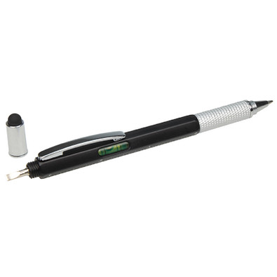 6 in 1 Touch-Kugelschreiber, Schwarz 6 in 1 Touch-Kugelschreiber, Schwarz