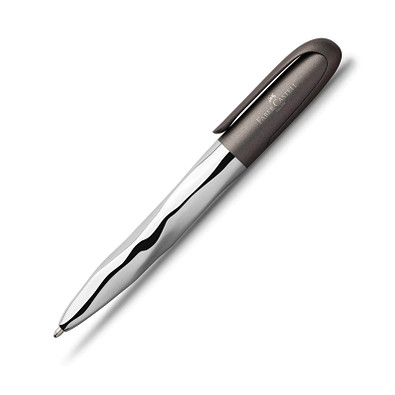 FABER-CASTELL Drehkugelschreiber n ice pen, schwarze Mine, grau-metallic