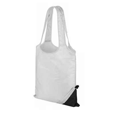 Faltbare Einkaufstasche Shopper Compact, weiß/schwarz