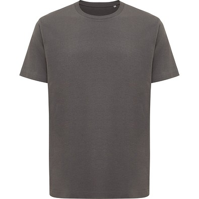 Iqoniq Kakadu relaxed T-Shirt aus recycelter Baumwolle, anthrazit, XXL