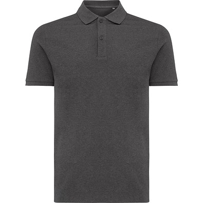 Iqoniq Yosemite Piqué-Poloshirt aus recycelter Baumwolle, heather anthracite, XXS