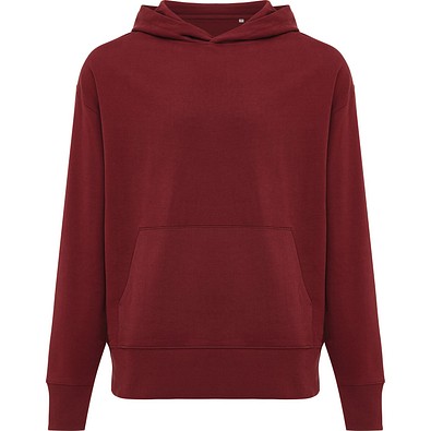 Iqoniq Yoho Relax-Hoodie aus recycelter Baumwolle, burgunderrot, L