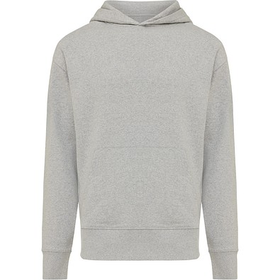 Iqoniq Yoho Relax-Hoodie aus recycelter Baumwolle, heather grey, L