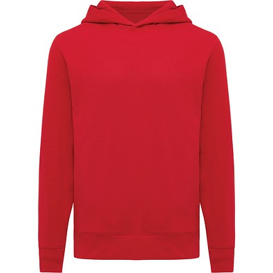 Iqoniq Yengo Hoodie mit Seitentaschen aus rec. Baumwolle, rot, XS