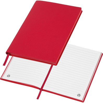 A5 Notizbuch aus Soft PU HENRI, rot