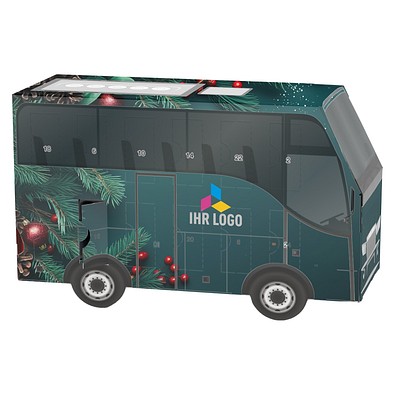 Adventskalender Bus, Ritter SPORT Schokowürfel, Edle Tannenzweige