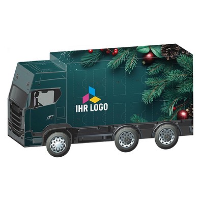 Adventskalender LKW, Lindt Schokotäfelchen, Edle Tannenzweige