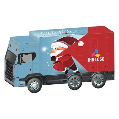 Adventskalender LKW, Lindt Schokotäfelchen, Little Santa