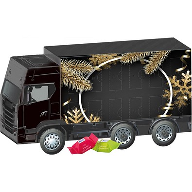 Adventskalender LKW, Ritter SPORT Schokowürfel, Edle Weihnacht