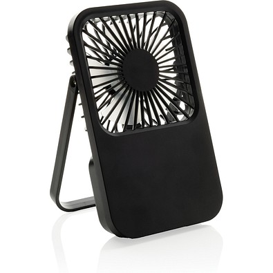 Aervina wiederaufladbarer Tischventilator aus RCS rec. ABS, schwarz