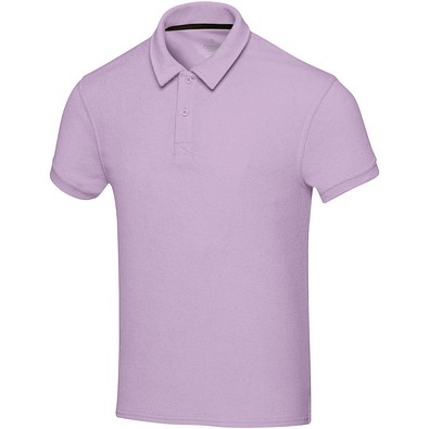 Akoya Poloshirt aus GRS-recyceltem Frottee Unisex, fliederfarben, L