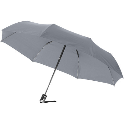 Alex 21,5" Vollautomatik Kompaktregenschirm, grau Alex 21,5" Vollautomatik Kompaktregenschirm, grau