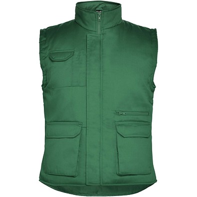 Almanzor Vielseitige Thermo Arbeitsweste mit hohem Kragen, dunkelgrün, 2XL