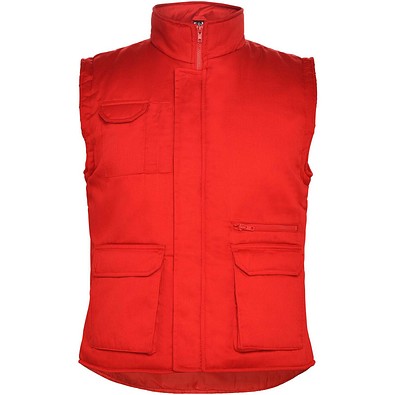 Almanzor Vielseitige Thermo Arbeitsweste mit hohem Kragen, rot, 2XL