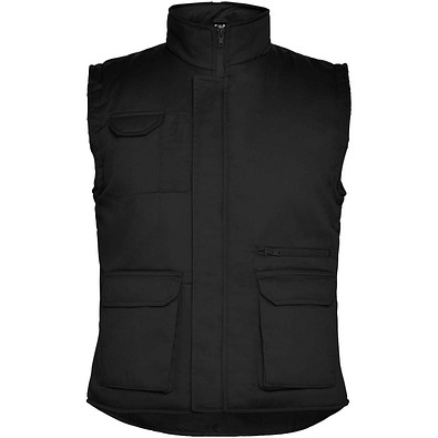 Almanzor Vielseitige Thermo Arbeitsweste mit hohem Kragen, schwarz, 2XL