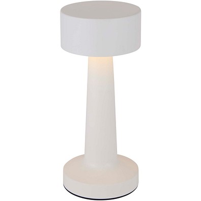 Aludra Wiederaufladbare dimmbare Tischlampe mit 3 Lichtmodi, weiss