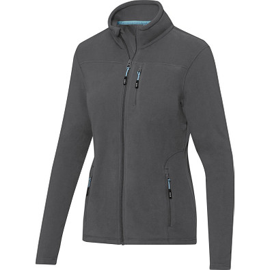 Amber GRS recycelte Fleecejacke für Damen, storm grey, L