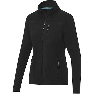 Amber GRS recycelte Fleecejacke für Damen, schwarz, S