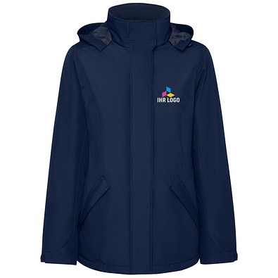 America wattierter Parka für Damen, Navy Blue, 3XL