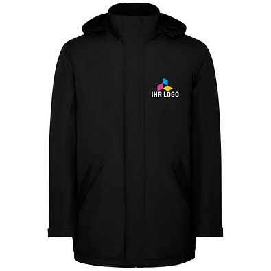 America wattierter Parka für Herren, schwarz, 3XL