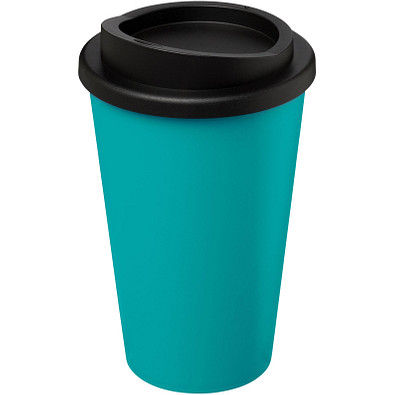 Americano® 350 ml Isolierbecher, aquablau,schwarz Americano® 350 ml Isolierbecher, aquablau,schwarz