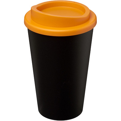 Americano® 350 ml Isolierbecher, schwarz/orange
