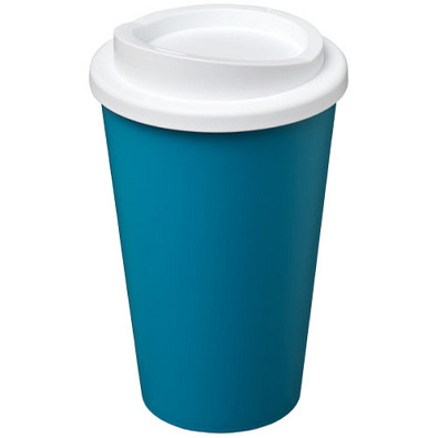 Americano® 350 ml Isolierbecher, aquablau/weiss