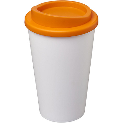 Americano® 350 ml Isolierbecher, weiss/orange