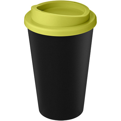 Americano Eco recycelter Becher, 350 ml, schwarz/limone