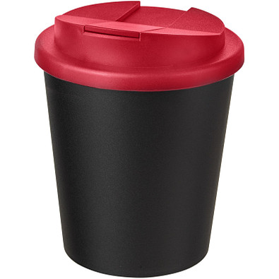 Americano® Espresso 250 ml Isolierbecher mit auslaufsicherem Schraubverschluss, schwarz/rot