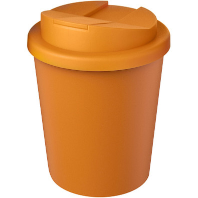 Americano® Espresso Eco 250 ml recycelter Isolierbecher mit auslaufsicherem Deckel, orange