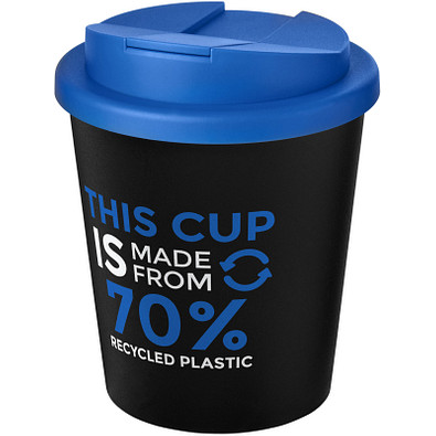 Americano® Espresso Eco 250 ml recycelter Isolierbecher mit auslaufsicherem Deckel, schwarz