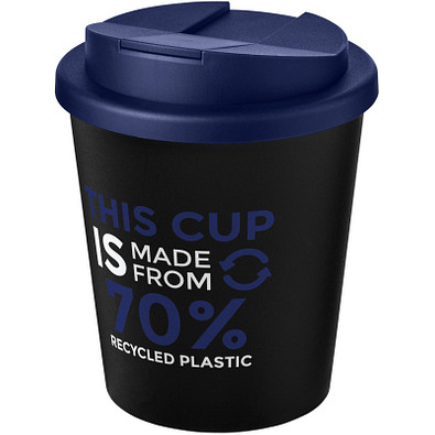 Americano® Espresso Eco 250 ml recycelter Isolierbecher mit auslaufsicherem Deckel, schwarz
