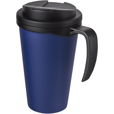 Americano® Grande 350 ml Isolierbecher mit auslaufsicherem Schraubverschluss, blau/schwarz