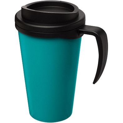 Americano Grande Isolierbecher, 350 ml, türkisblau,schwarz