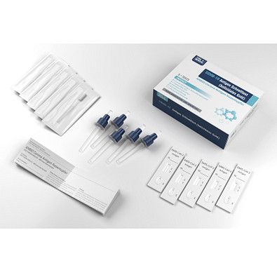 ANBIO COVID-19 Laien-Antigen Nasentupfer Schnelltest, 5 Stück pro Packung ANBIO COVID-19 Laien-Antigen Nasentupfer Schnelltest, 5 Stück pro Packung